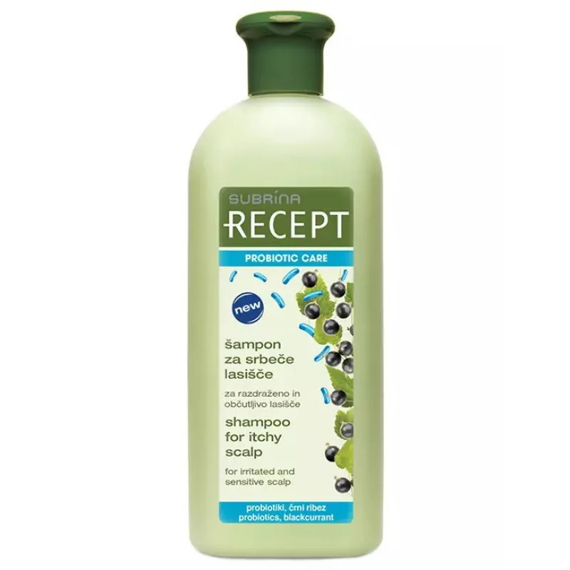 SUBRÍNA SUBRINA Recept Šampón s probiotikami pre citlivú a svrbiacu pokožku hlavy 400ml
