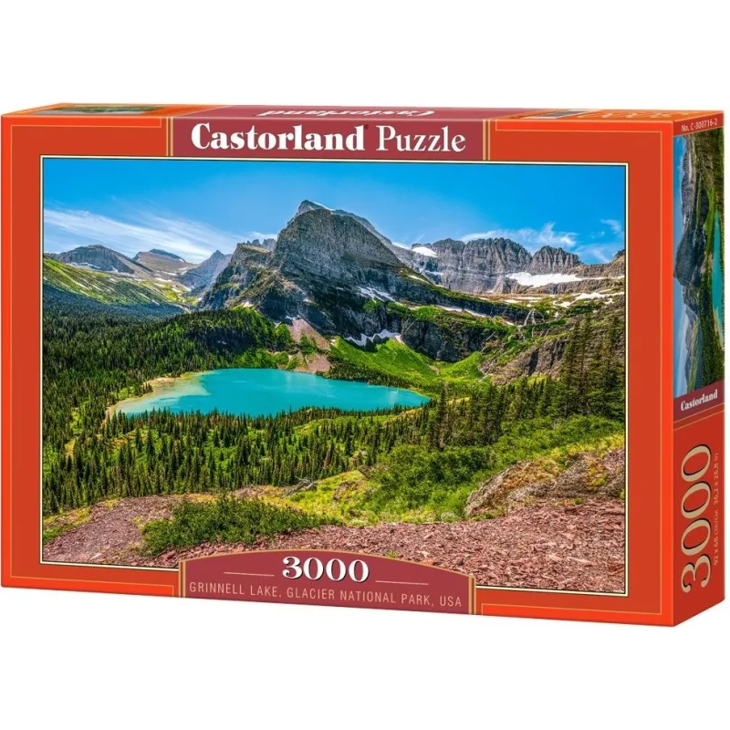 Castorland Puzzle Jazero Grinnel, Národný park Glacier, USA 3000 dielikov