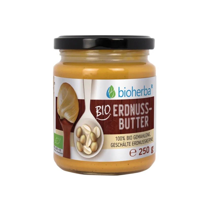 Bioherba 100 % bio arašidové maslo – 250 g –