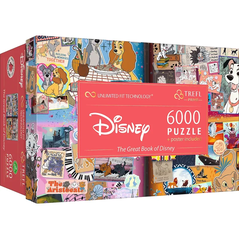 Puzzle Trefl 6000 dielikov Veľká kniha Disney