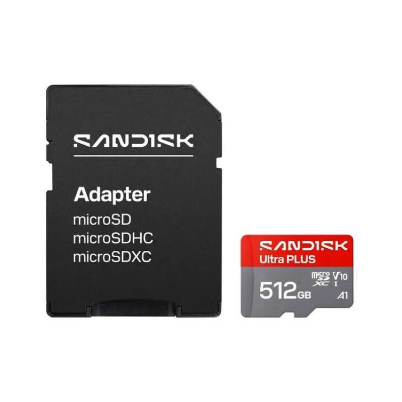 Sandisk Ultra PLUS micro SDHC karta 512GB UHS-I, V10, U1, C10, (200MB/s) (SDSQUBQ-512G-GN6MA)