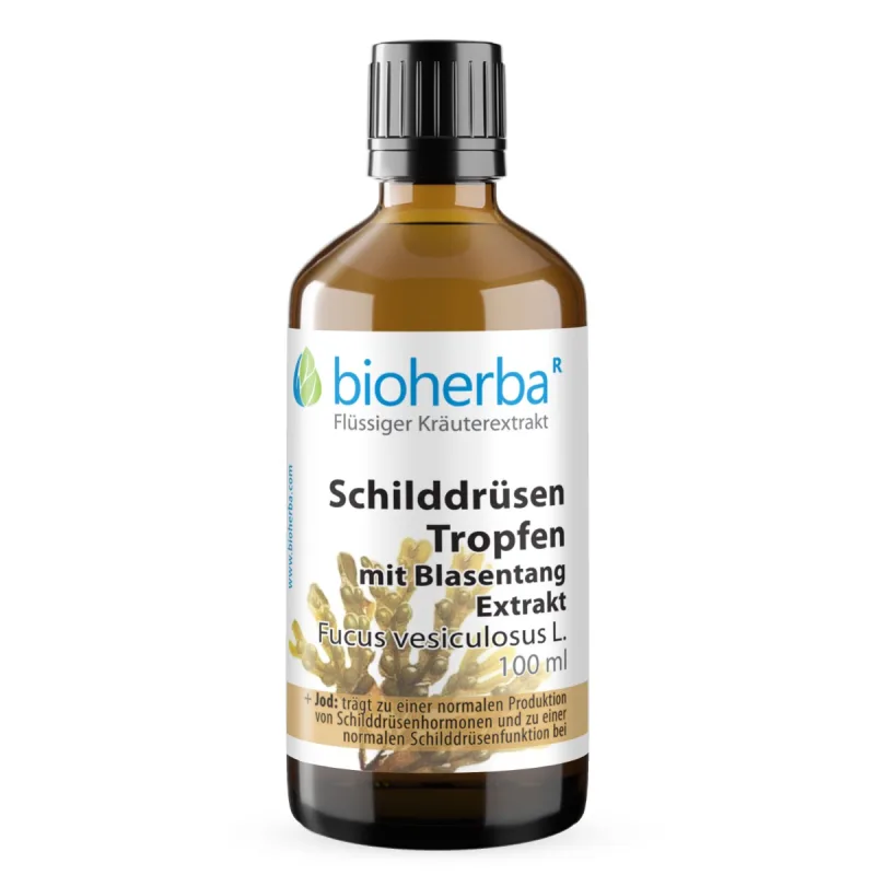 Bioherba Kvapky na štítnu žľazu s extraktom morskej riasy – tinktúra – 100 ml –
