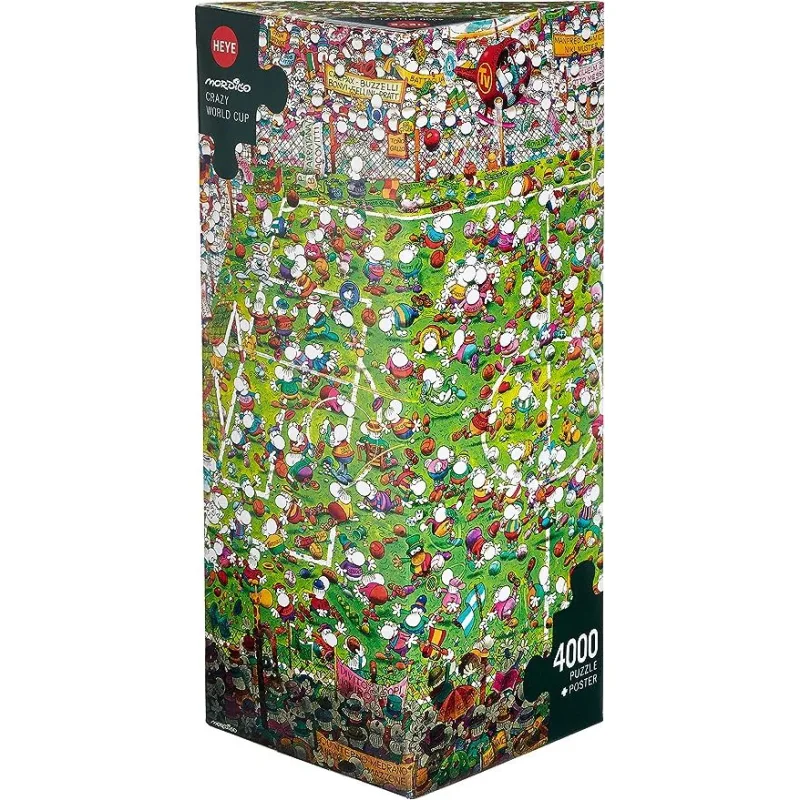 Puzzle Heye 4000 dielikov Triangular Guillermo Mordillo - Šialený futbal