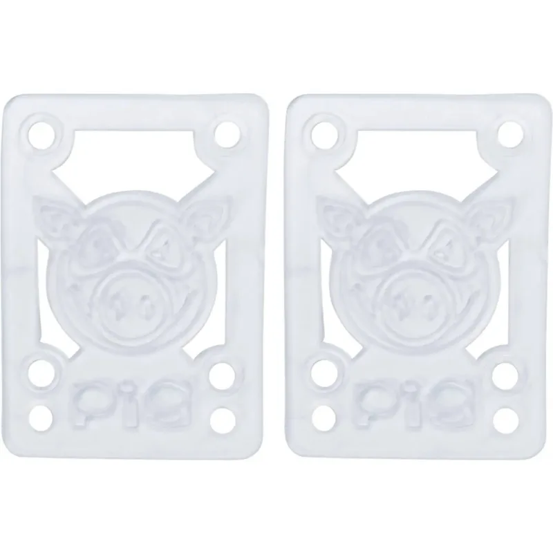 Pig Piles Soft Skateboard Risers 2-Súprava (Clear)