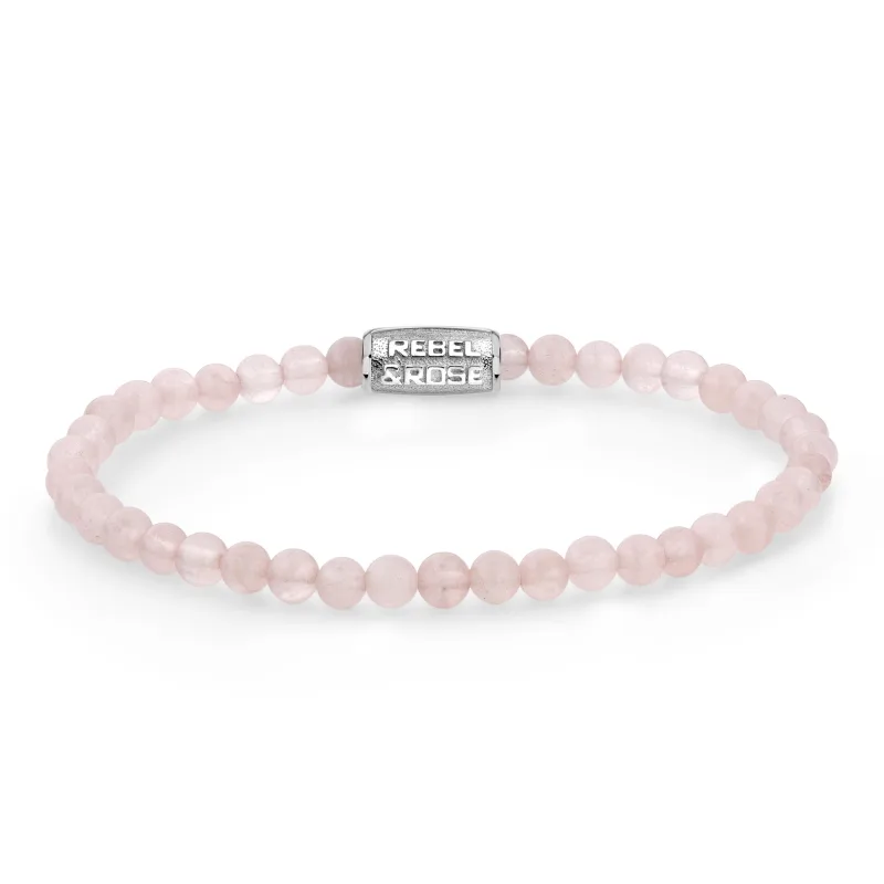 Dámsky náramok Rebel & Rose Pink Rose 4 mm RR-40017-S-XS