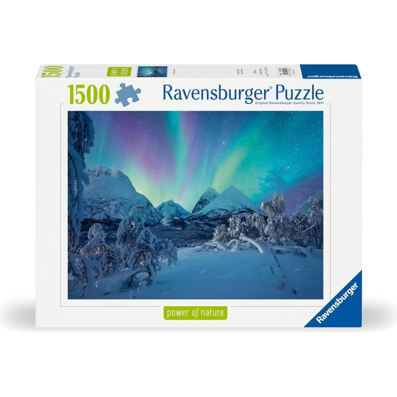 Puzzle Ravensburger 1500 dielikov Power of Nature: Keď polárna žiara tancuje