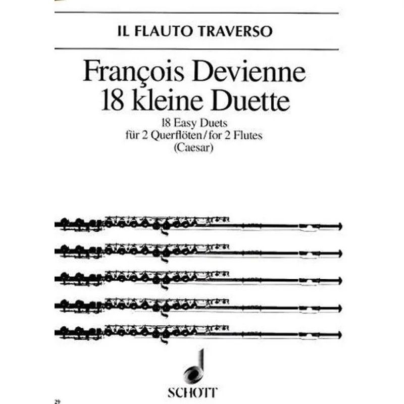 Schott Music 18 malých duet pro dvě flétny