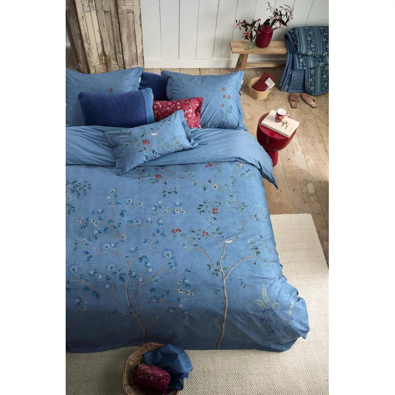 Pip Studio perkálové povlečení Desi Garden Blue - 140 x 200 +70x90, modré