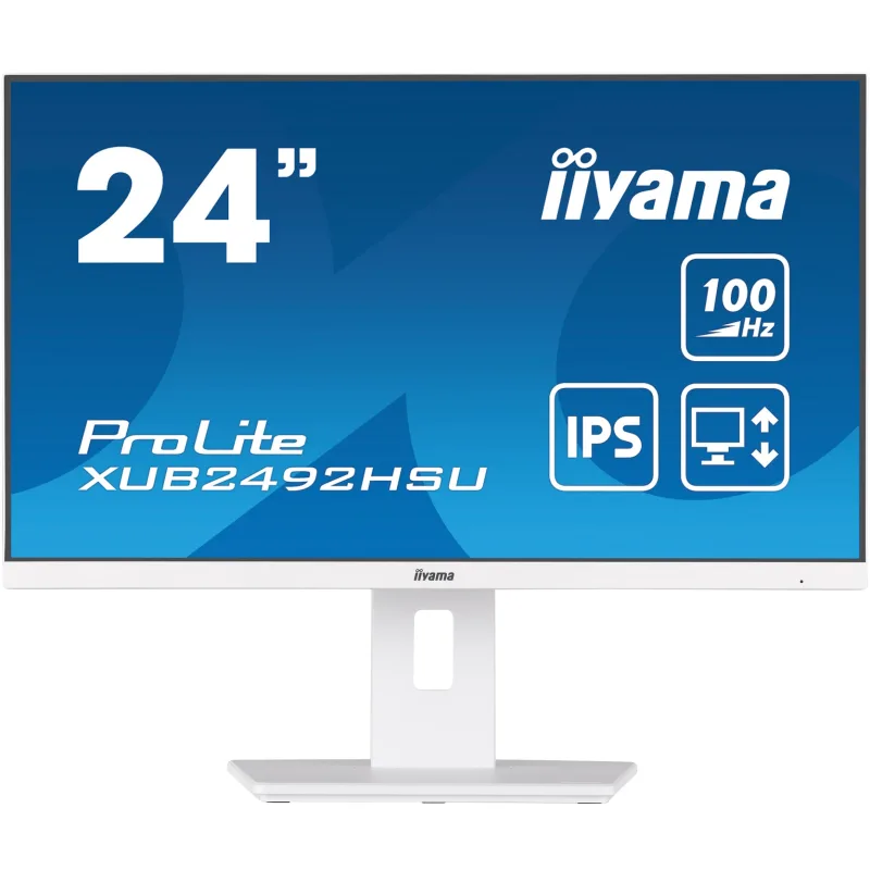 iiyama ProLite/ XUB2492HSU-W6/ 23, 8"/ IPS/ FHD/ 100Hz/ 0, 4ms/ White/ 3R…