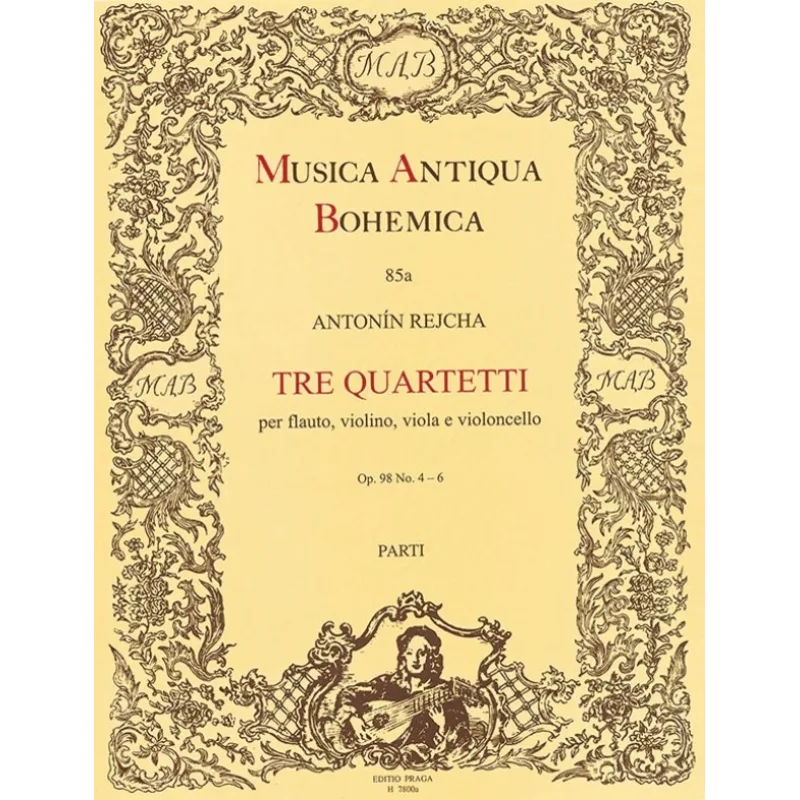 Bärenreiter Tre quartetti op. 98, č. 4-6 (e moll, A dur, D dur)