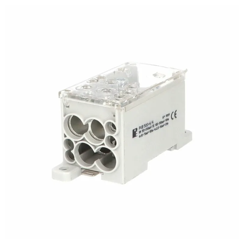 Pollmann Elektrotechnik GmbH Blok pre rozdelenie fáz PVB 500-4/4 Al/Cu 500A vstup 1x240mm2 výstup 4x70mm2+4x16mm2