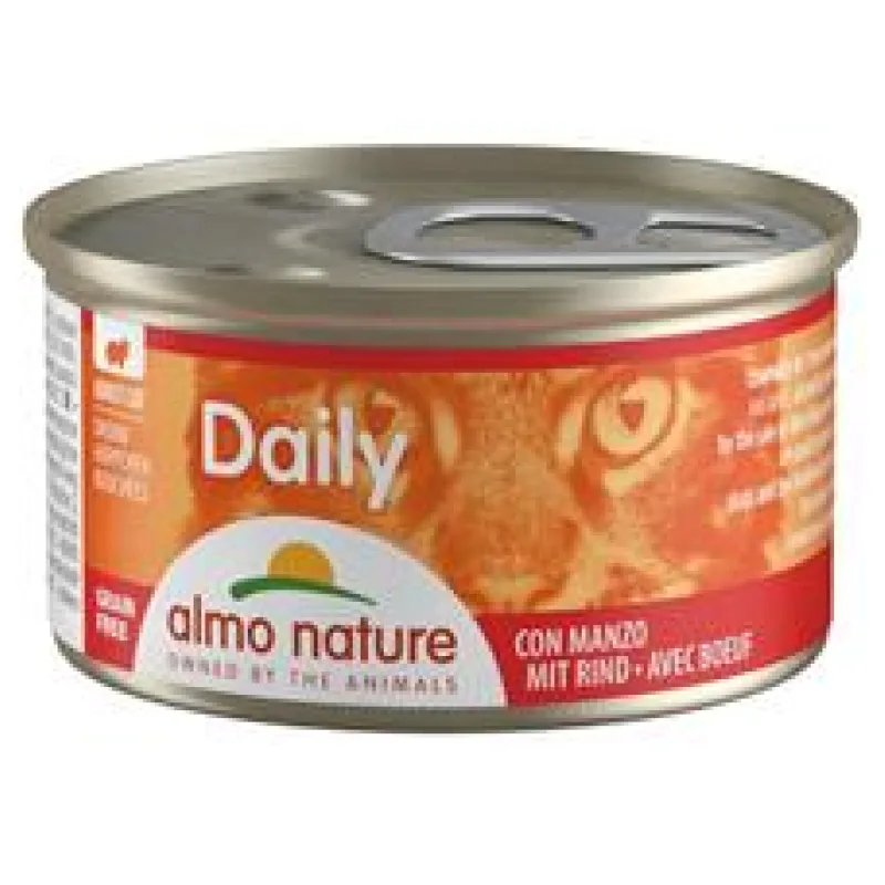 Almo Nature Daily Menu cat konz. kousky-hovězí 85g
