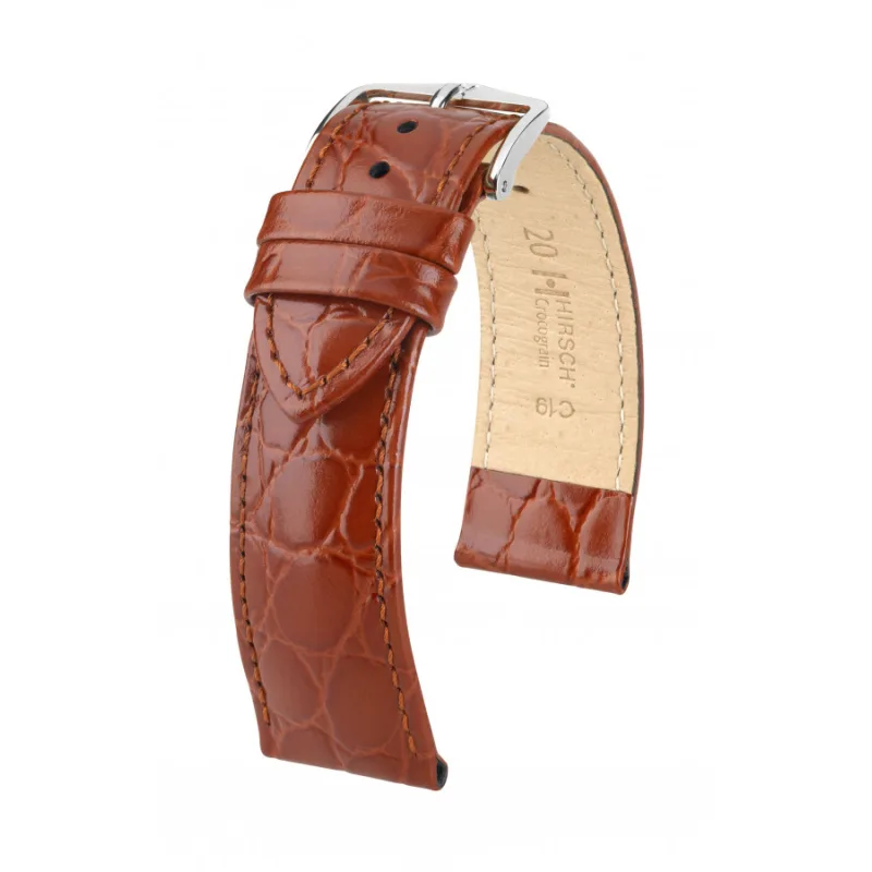 Crocograin L - Kožený remienok na hodinky HIRSCH 12322870-2-18
