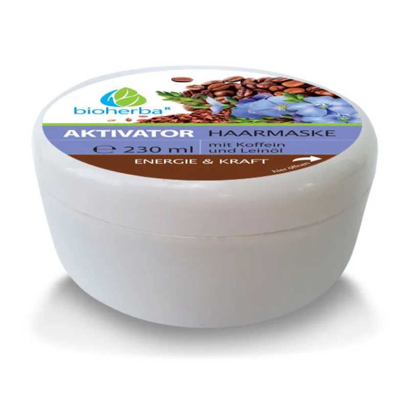 Bioherba Vlasová maska Aktivátor s kofeínom a ľanovým olejom - 230 ml -