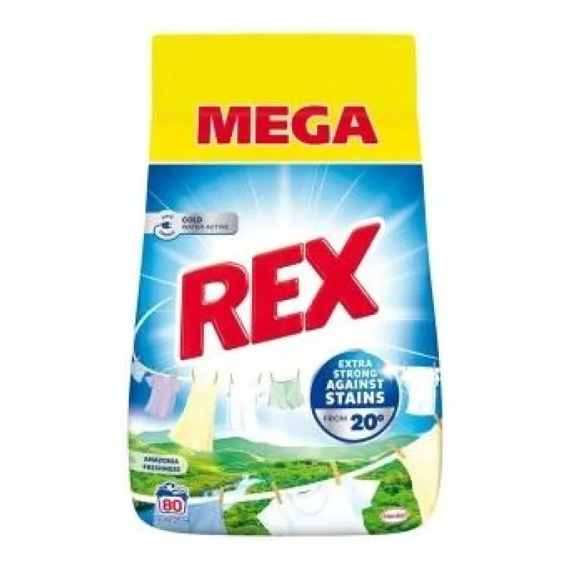 Rex prací prášok Amazonia Freshness 80 PD 4,4 kg