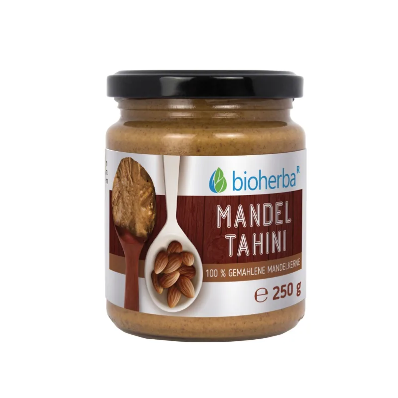 Bioherba 100 % mandľové tahini z mletých mandľových jadier – 250 g –