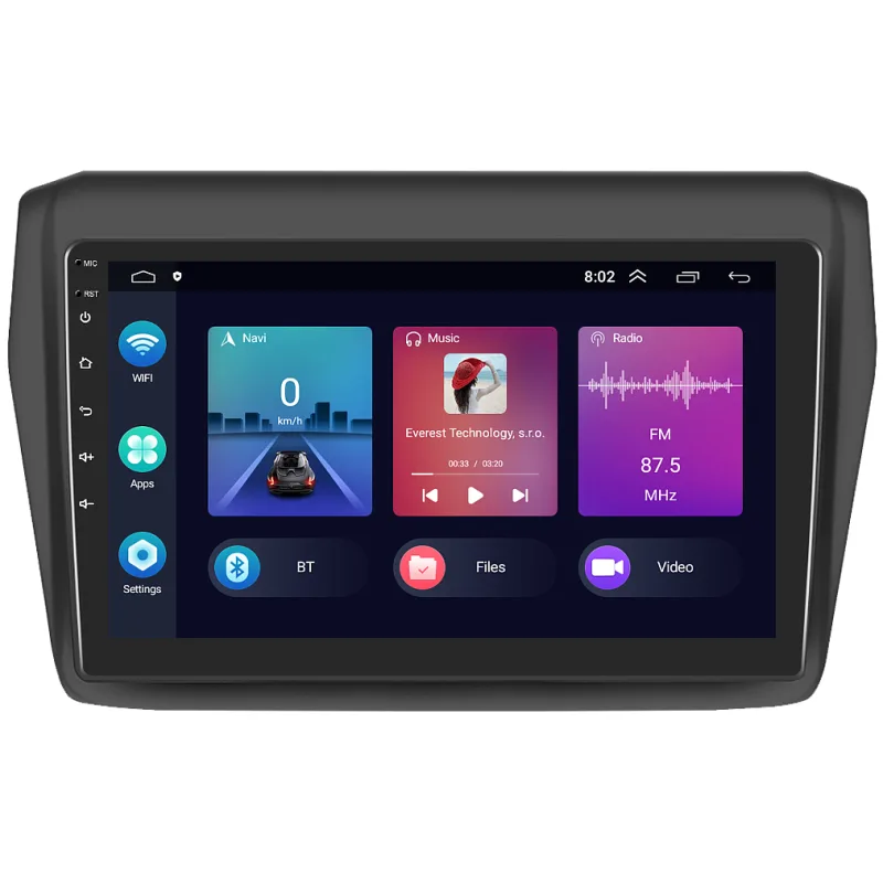 Podofo 2DIN autorádio PEV38 Android, Suzuki Swift III (Gen 5) B617