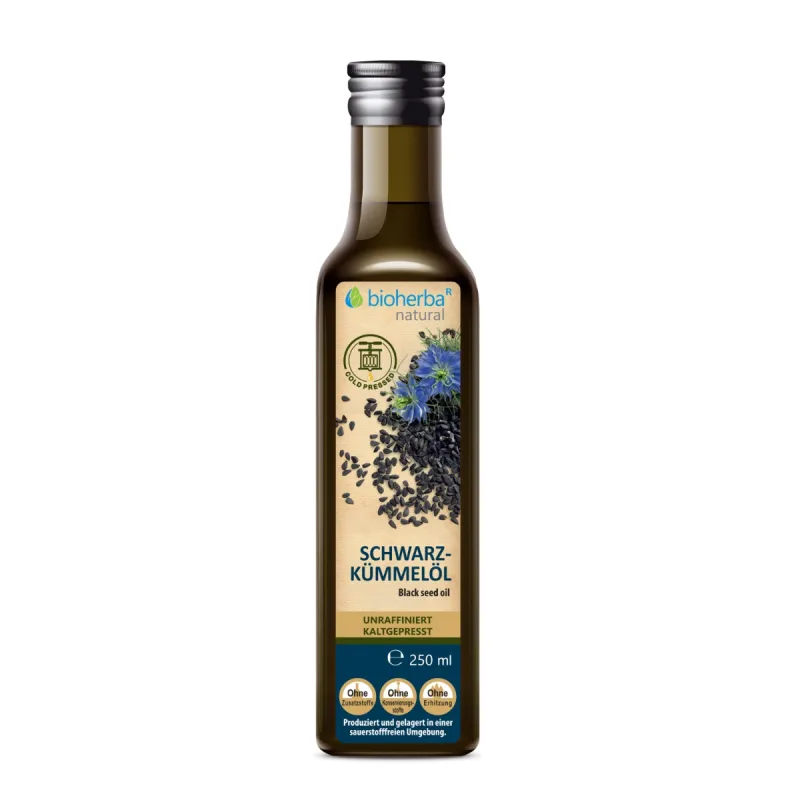 Bioherba Olej z čiernej rasce lisovaný za studena, nerafinovaný - 250 ml -