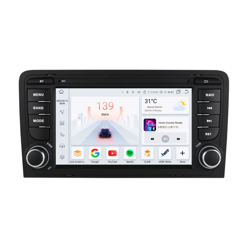 HIZPO ADA37001 Autorádio 7“ Android pro Audi A3 / S3 Model: 6SADA37001P (6+64GB) CHR6SADA37001P