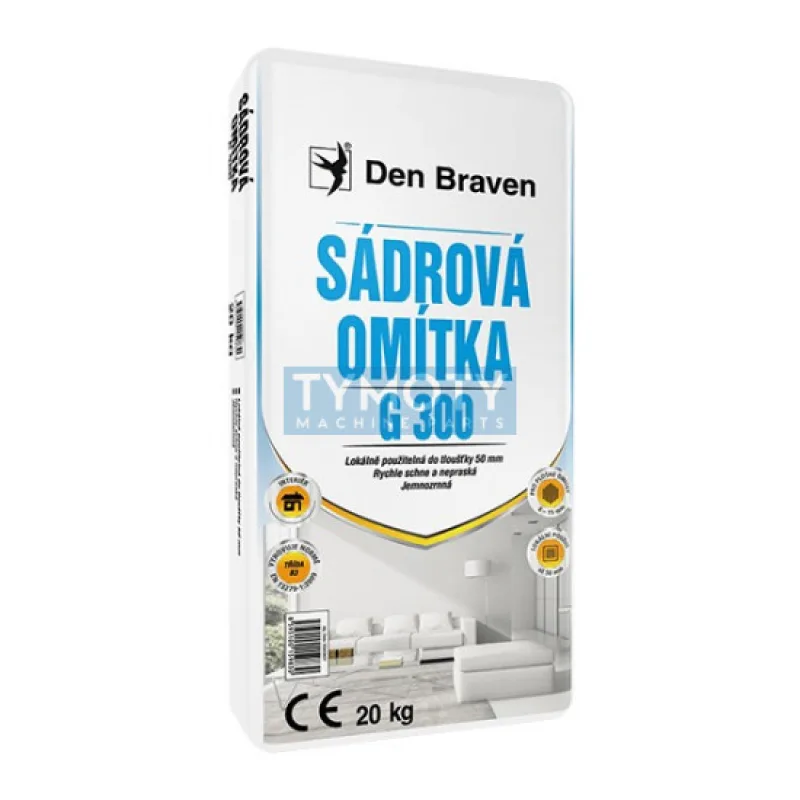 Debbex Sadrová omietka G300 - 5 kg biela, vrece