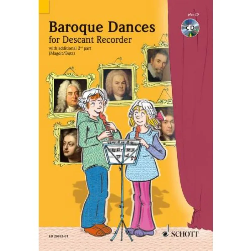 Schott Music Barokní tance pro 2 flétny + CD