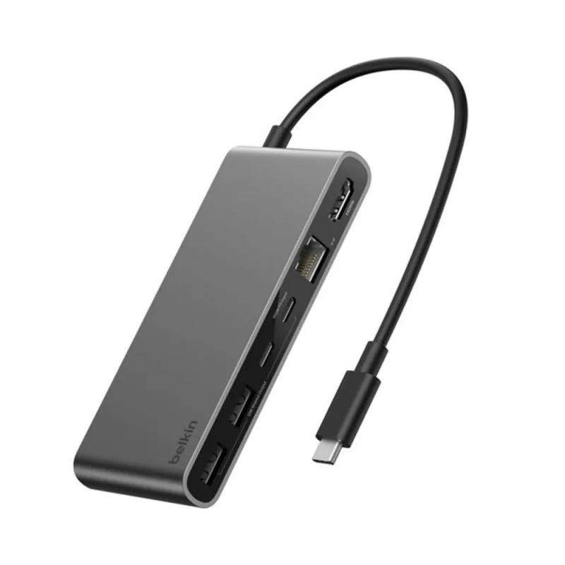 Belkin Connect 8-Port USB-C Hub with 2.5Gb Ethernet - Space Gray…