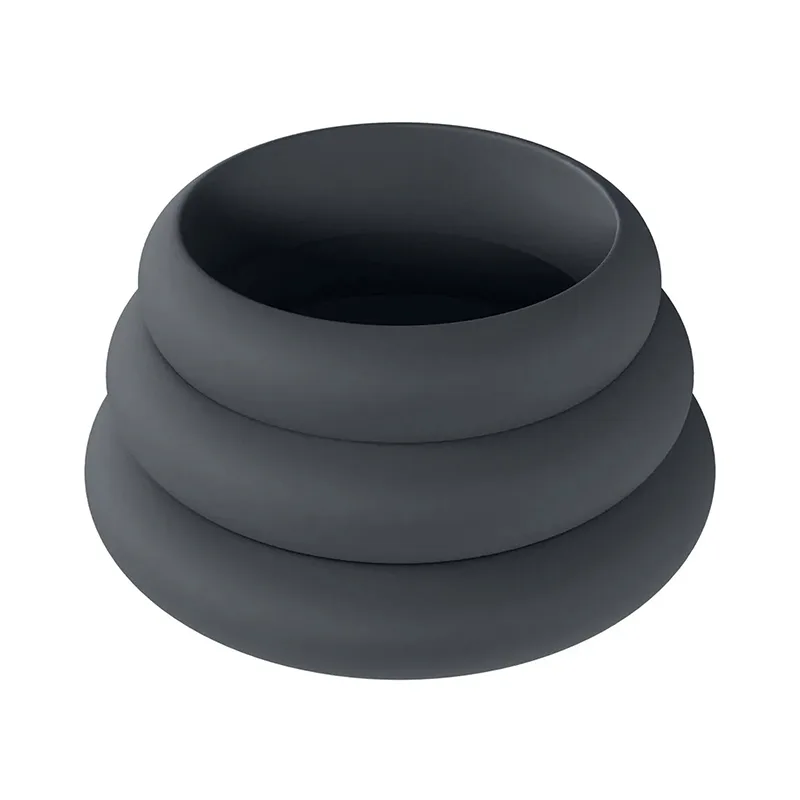 Shots Wide O Silicone Cockring Set S,M,L (3ks)