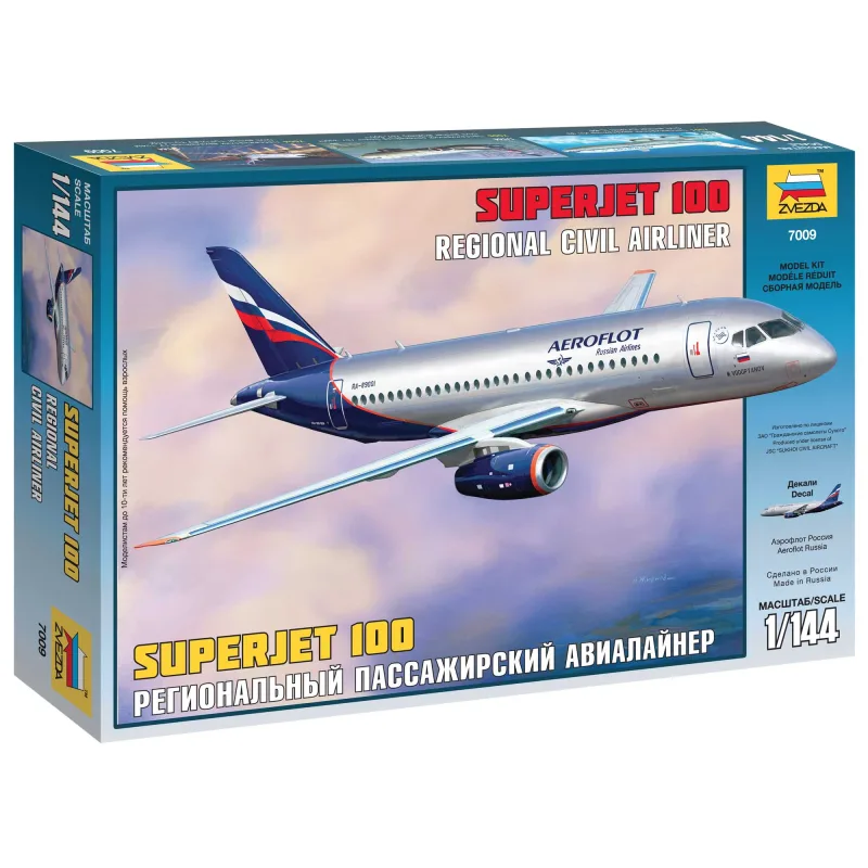 Zvezda Model Kit lietadlo 7009 - Sukhoi Superjet 100 (1:144)