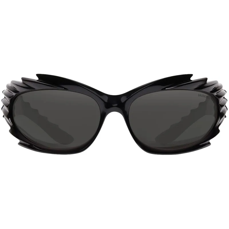 Balenciaga Spike Rectangle Sunglasses Black - OS