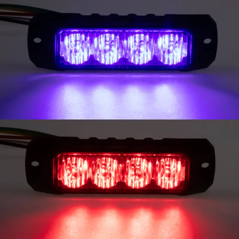 PROFI výstražné LED světlo vnější, červeno modré, 12-24V, ECE R65 CH-040RB