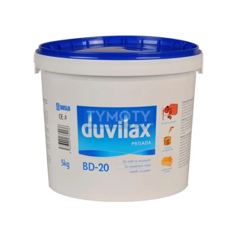 Duvilax BD-20 prímes do stavebných zmesí - 10 kg biela, vedro
