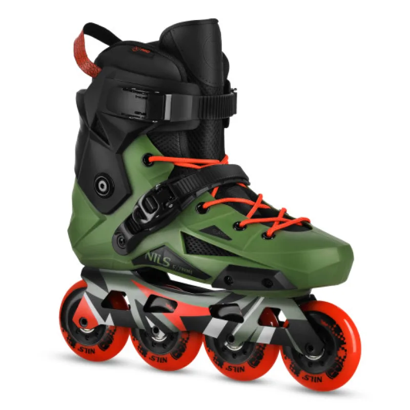Slalomové brusle NILS Extreme NA1601 Slayd, zelené, vel. 38