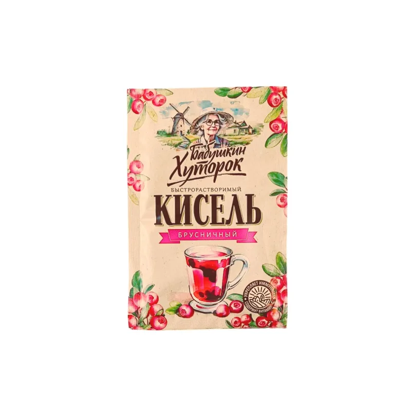 Hutorok Brusnicový kisiel v prášku (kľukva) - 30 g -