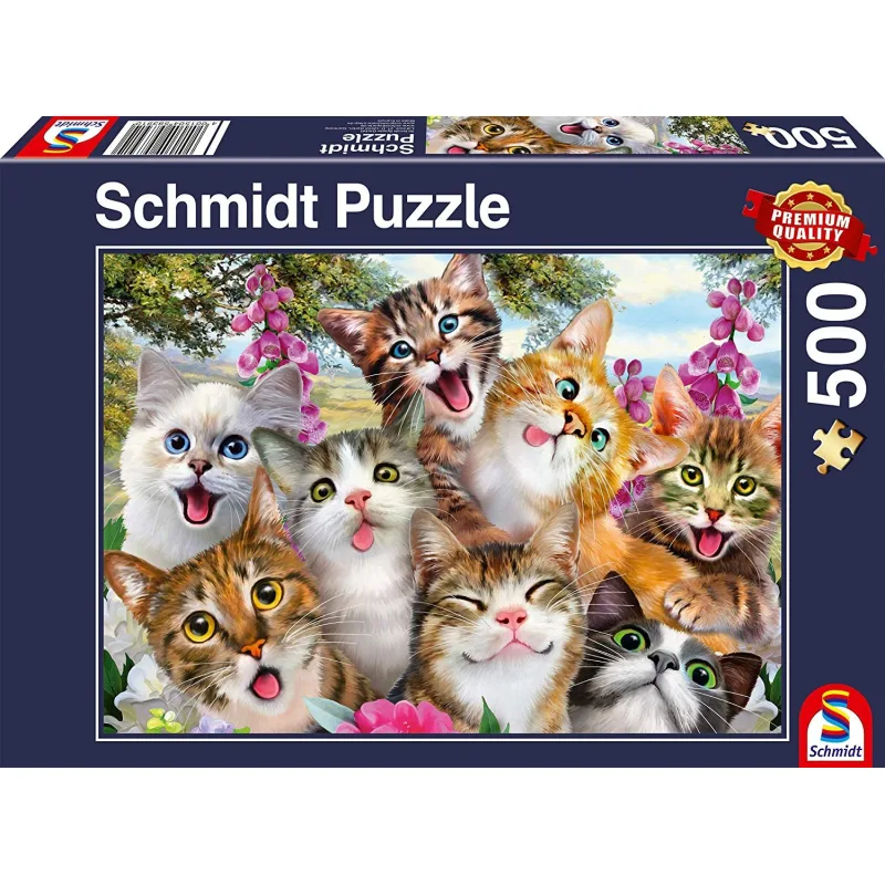 Schmidt Puzzle Mačacie selfie 500 dielikov