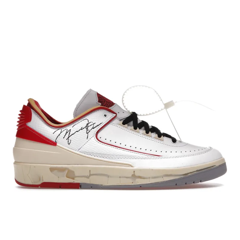 Jordan 2 Retro Low SP Off-White White Red - 42