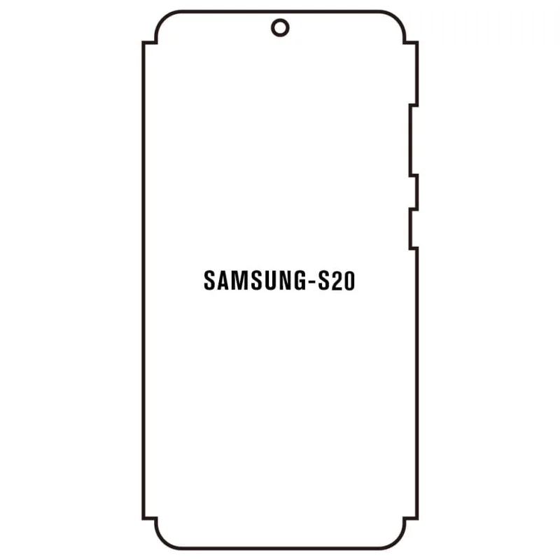 Sunshine Samsung S20 Predná Hydrogél ochranná fólia Strih: Predná časť a rám, Typ fólie: Proti modrému svetlu
