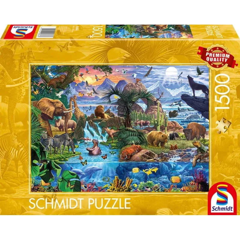 Puzzle Schmidt 1500 dielikov Panoráma voľnej prírody