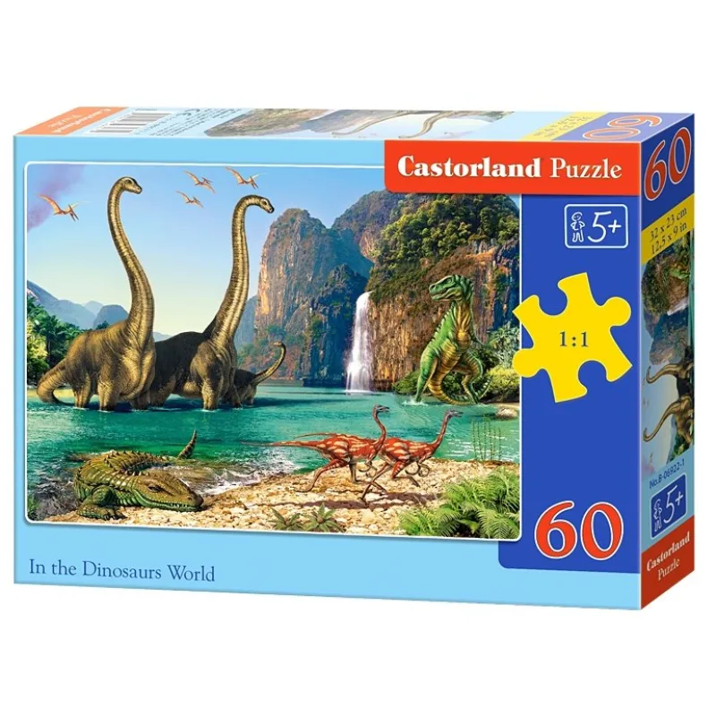 Castorland Puzzle Svet dinosaurov 60 dielikov