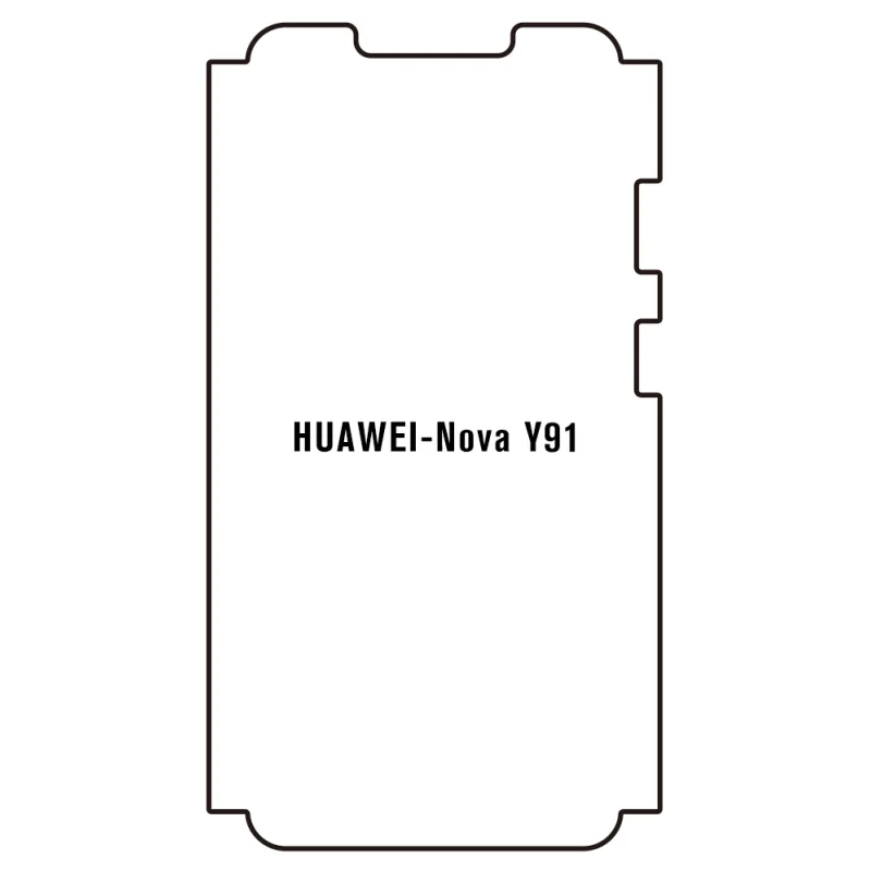 Sunshine Huawei Nova Y91 Predná Hydrogél ochranná fólia Strih: Predná časť a rám, Typ fólie: Anti-Spy (Privacy)