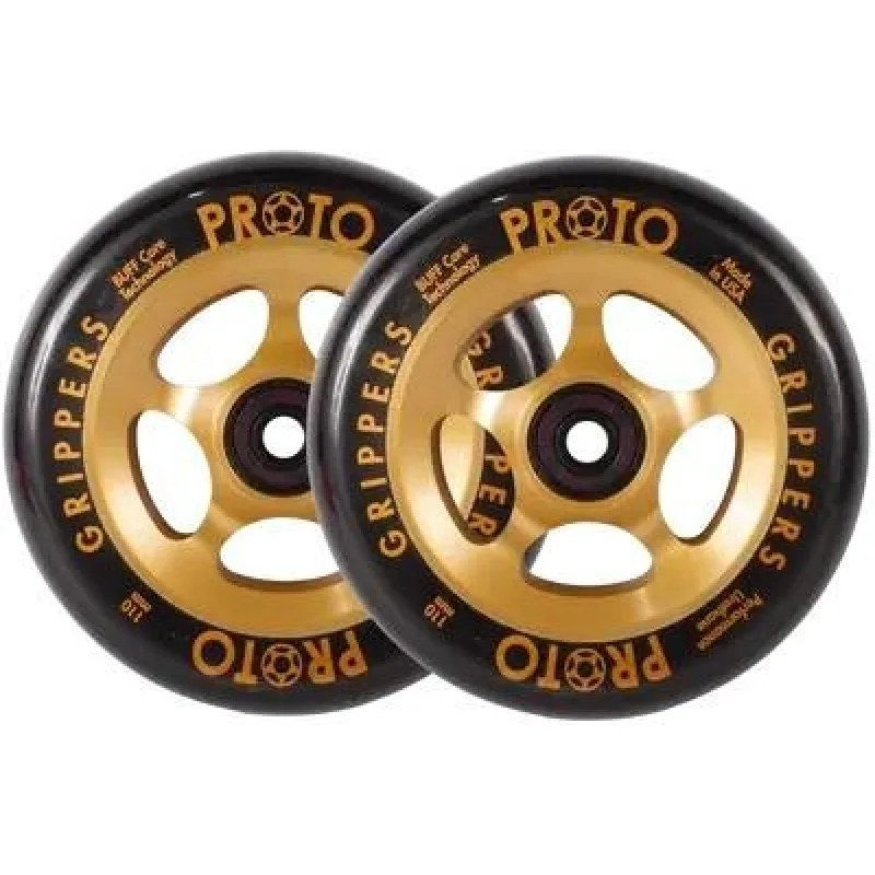 Kolieska Proto Grippers Black On Gold 110 mm 2 ks