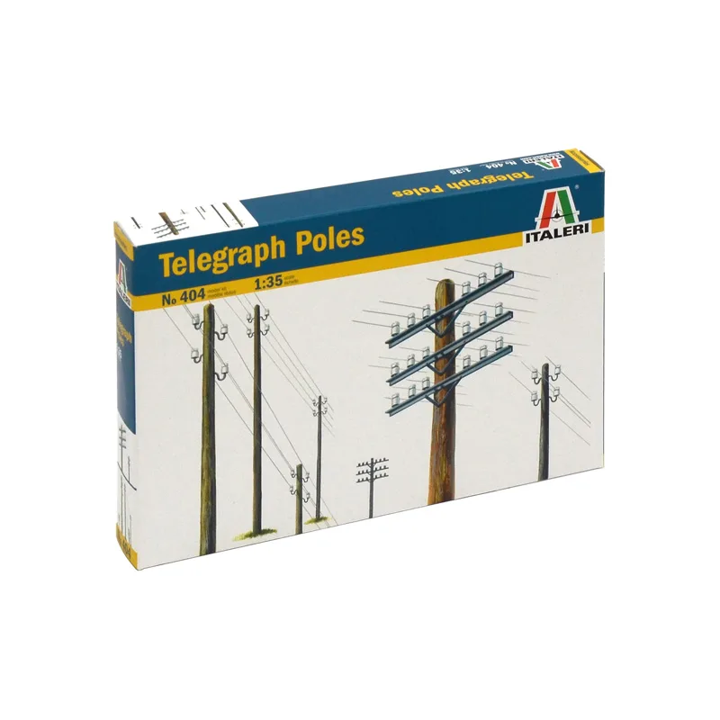 Italeri Model Kit doplnky 0404 - TELEGRAPH POLES (1:35)