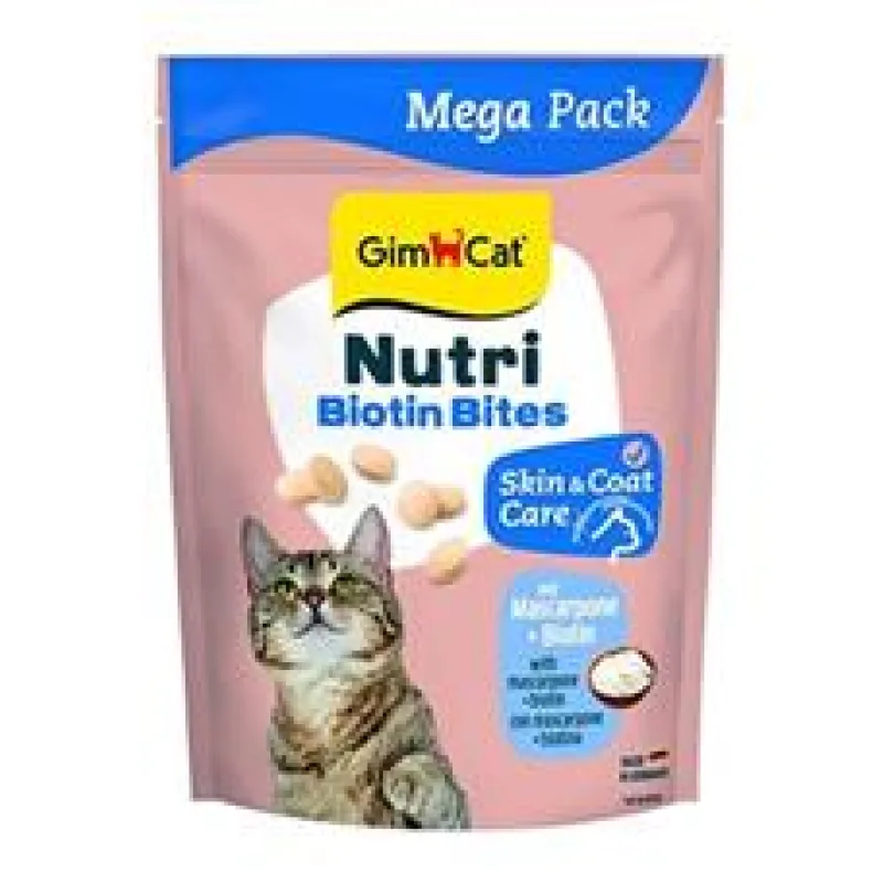 GimCat Nutri Biotin Bites tablety s mascarpone 425g