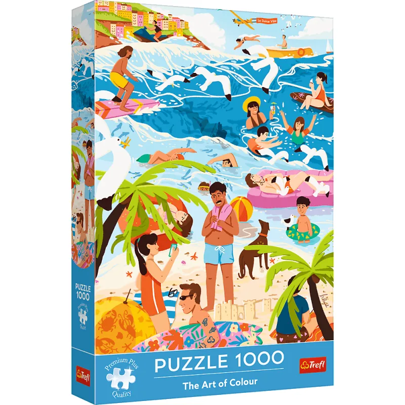 Puzzle Trefl 1000 dielikov The Art of Colour: V prázdninovom nadšení
