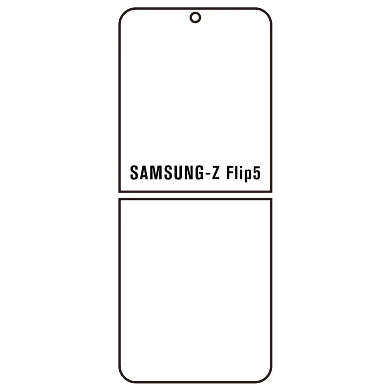 Sunshine Samsung Z Flip5 Predná Hydrogél ochranná fólia Strih: Kompatibilná s krytom 2, Typ fólie: Matná