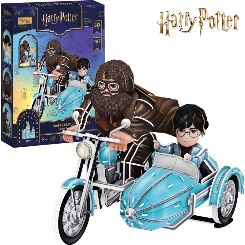 3D puzzle CubicFun Harry Potter: Hagridova lietajúca motorka 197 dielikov