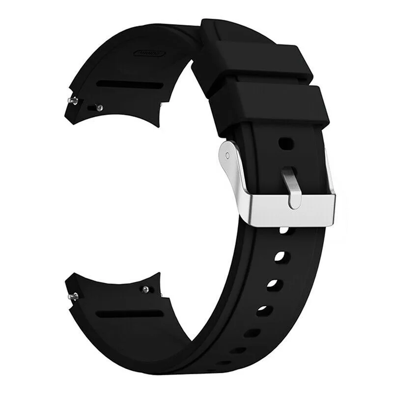 Silikónový remienok pre Samsung Galaxy Watch 4, 5, 6, 7 - čierny 20 mm ESES 1530002267