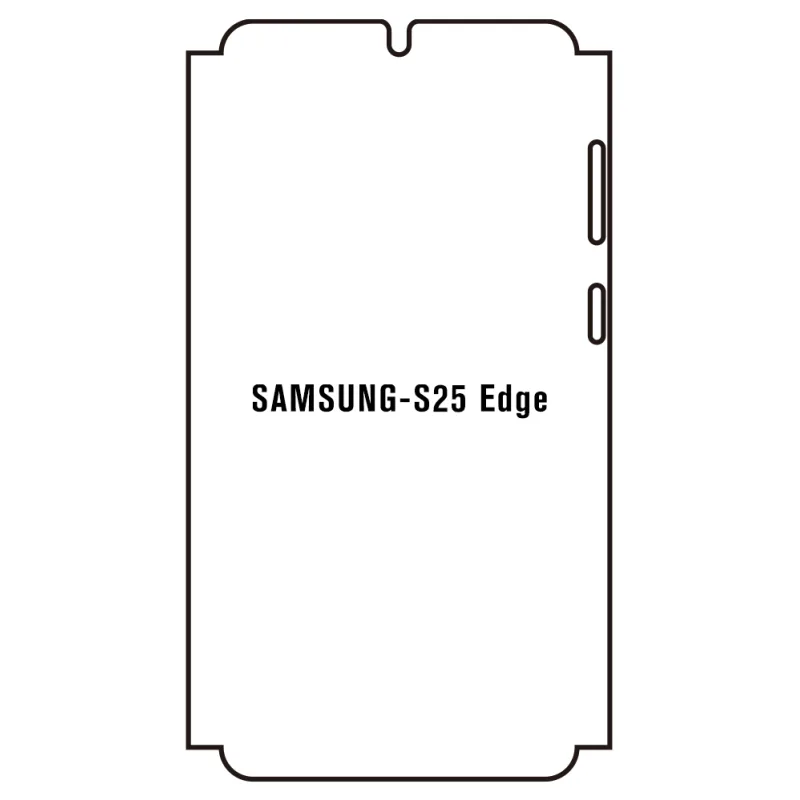 Sunshine Samsung Galaxy S25 Edge Predná Hydrogél ochranná fólia Strih: Predná časť a rám, Typ fólie: Číra