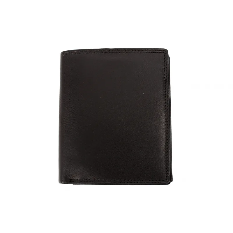 Pánska Kožená Portrétová Peňaženka IMPEX - čierna 9,5x12 cm Veľkosť: UNI
