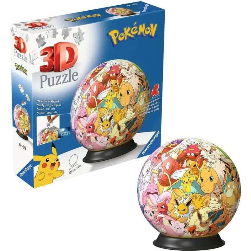 3D puzzle Ravensburger Puzzleball Pokémon 73 dielikov