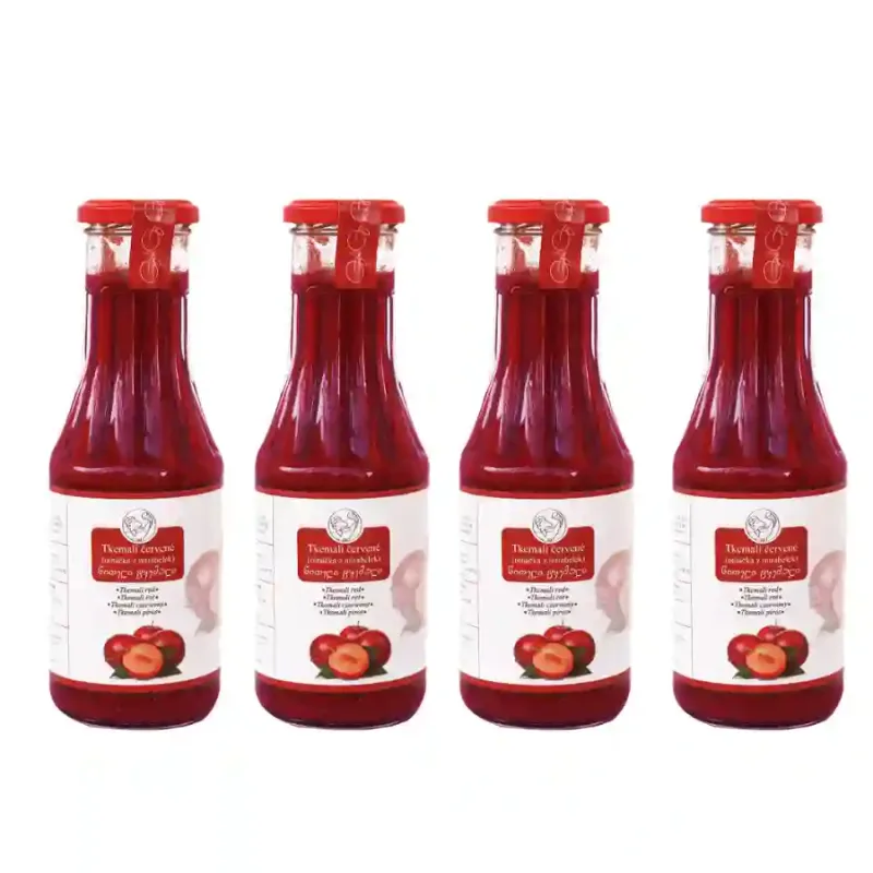 4x Tkemali červené - 370 ml.